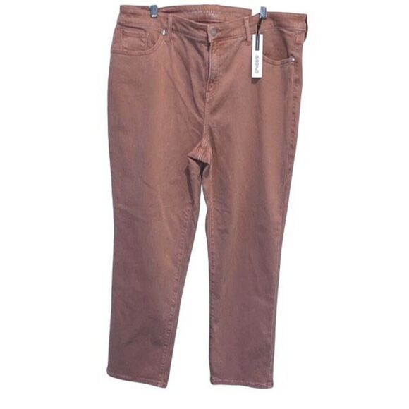 Chico’s So Slimming Girlfriend Ankle Jeans 3R‎ US 16R Vintage Mauve NWT - Picture 3 of 12